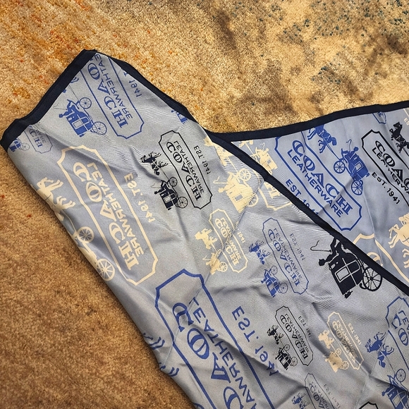 Authentic Coach 100% Silk Scarf/Kerchief - NWT - Picture 6 of 9